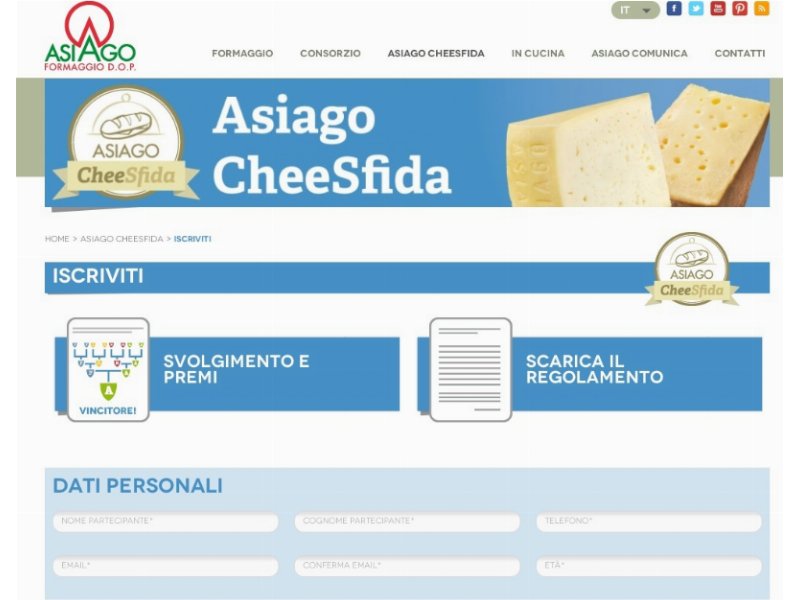 Al via l'Asiago CheeSfida