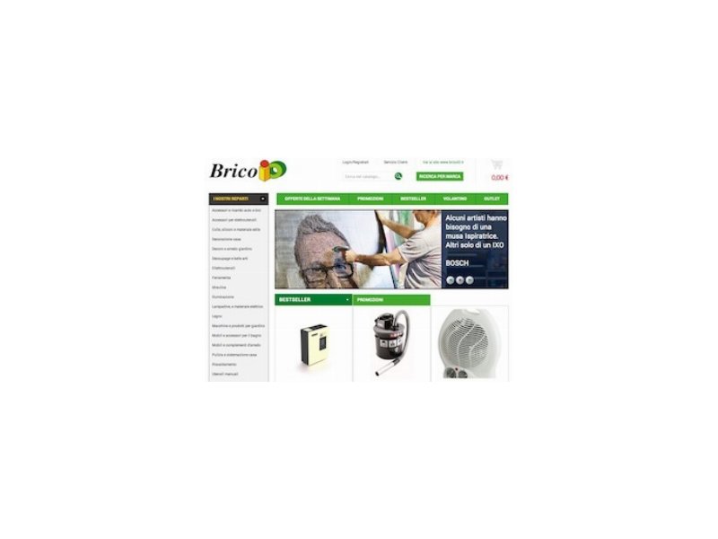 Brico IO, lanciato il nuovo shop on-line Brico IO, lanciato il nuovo shop on-line