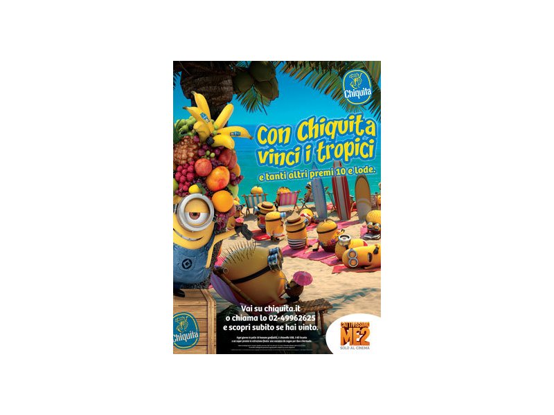 Chiquita partner del film Cattivissimo Me 2