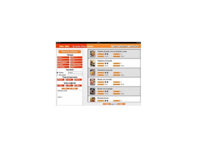 La cucina Ipercoop diventa una app per iPad