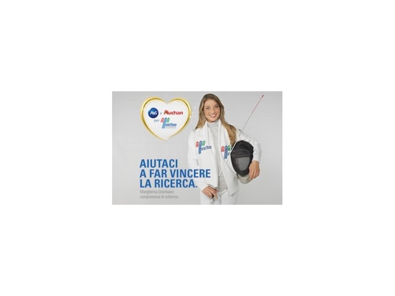 P&G e Auchan a sostegno di Telethon P&G e Auchan a sostegno di Telethon