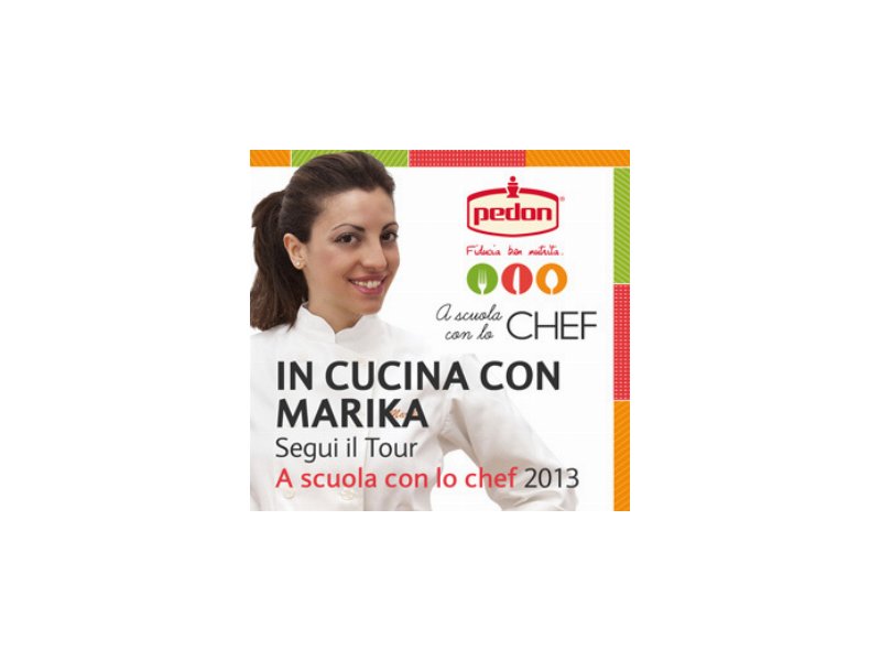 Pedon protagonista del tour “A scuola con lo chef 2013”