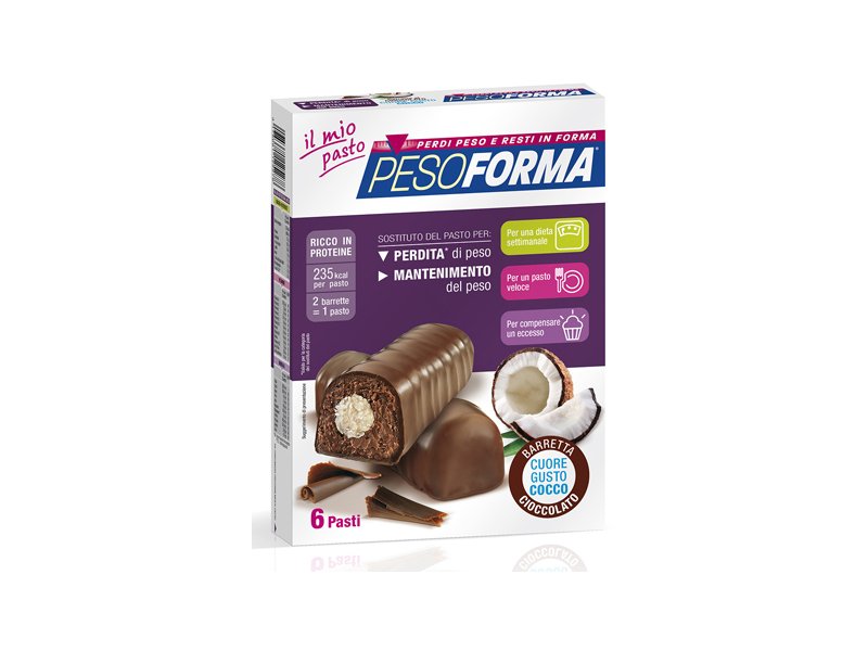 Pesoforma presenta le nuove Barrette di cioccolato al latte con ripieno al cocco Pesoforma presenta le nuove Barrette di cioccolato al latte con ripieno al cocco
