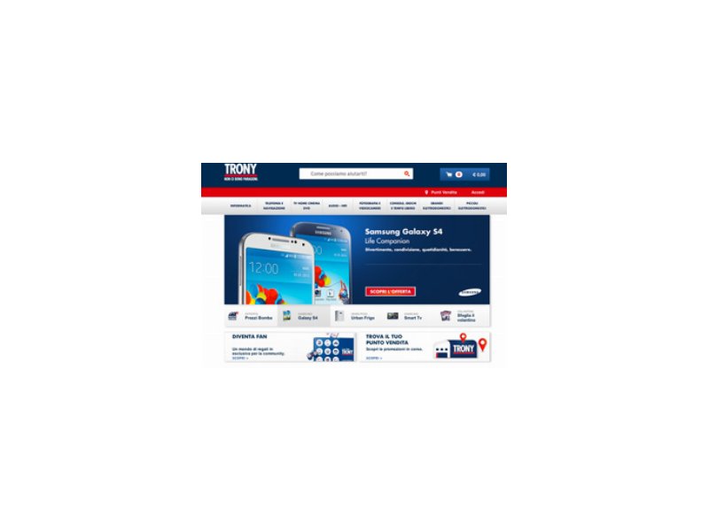 Trony presenta il nuovo sito di e-commerce Trony presenta il nuovo sito di e-commerce