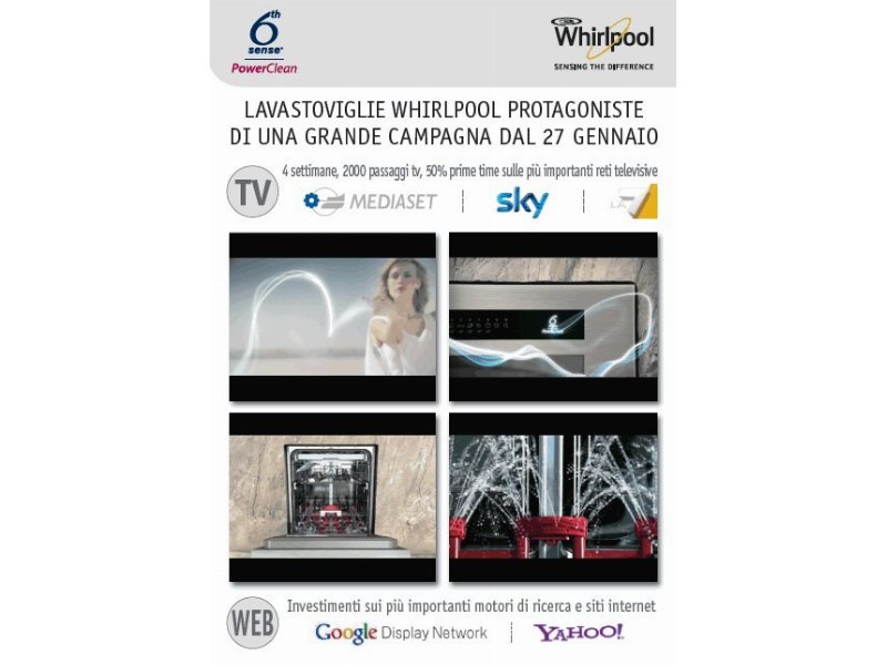 Whirlpool torna on air con un nuovo spot