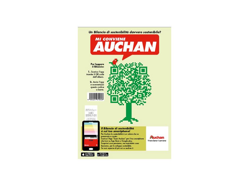 Auchan presenta l’app per scaricare il Bilancio di Sostenibilità