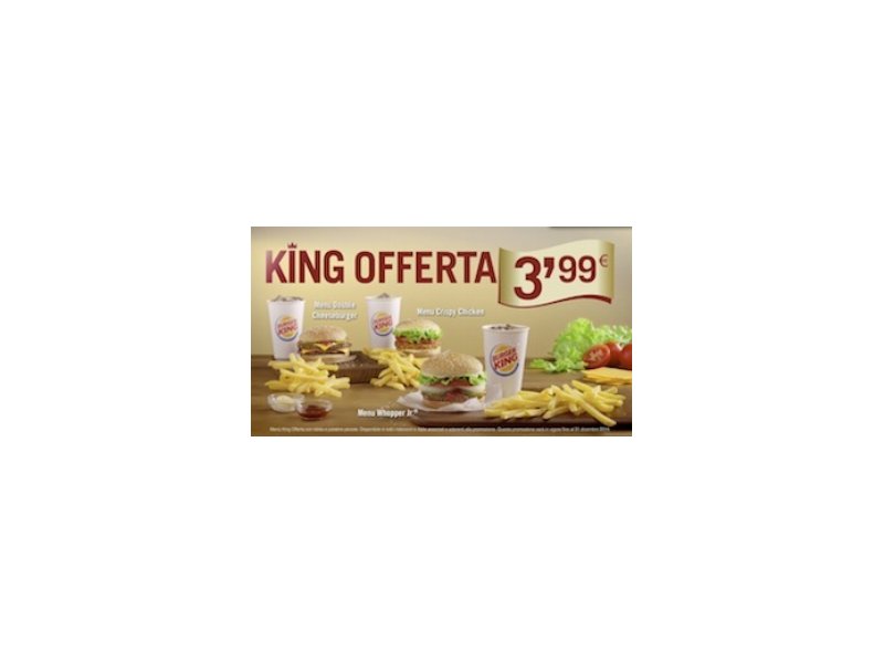 E’ on air la nuova campagna di Burger King