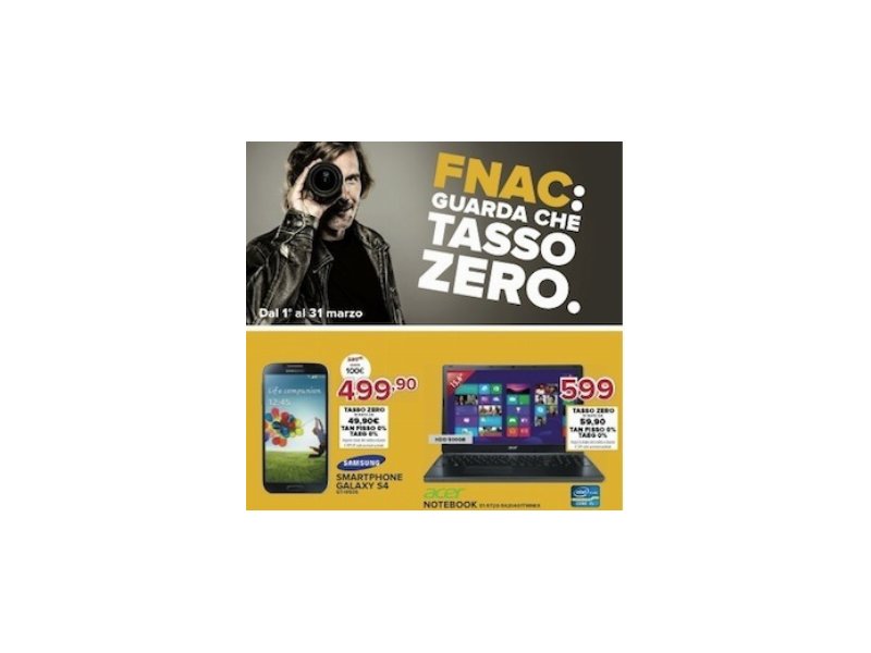 Fnac presenta l’Operazione Tasso Zero