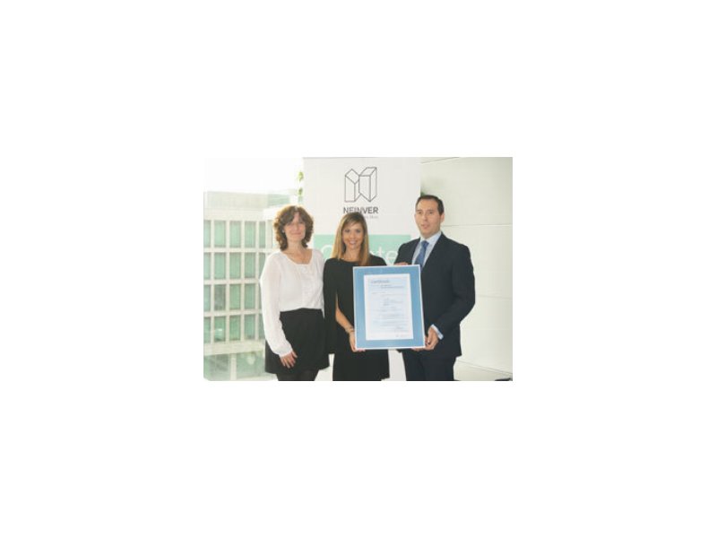 Neinver ottiene la certificazione ISO 50001