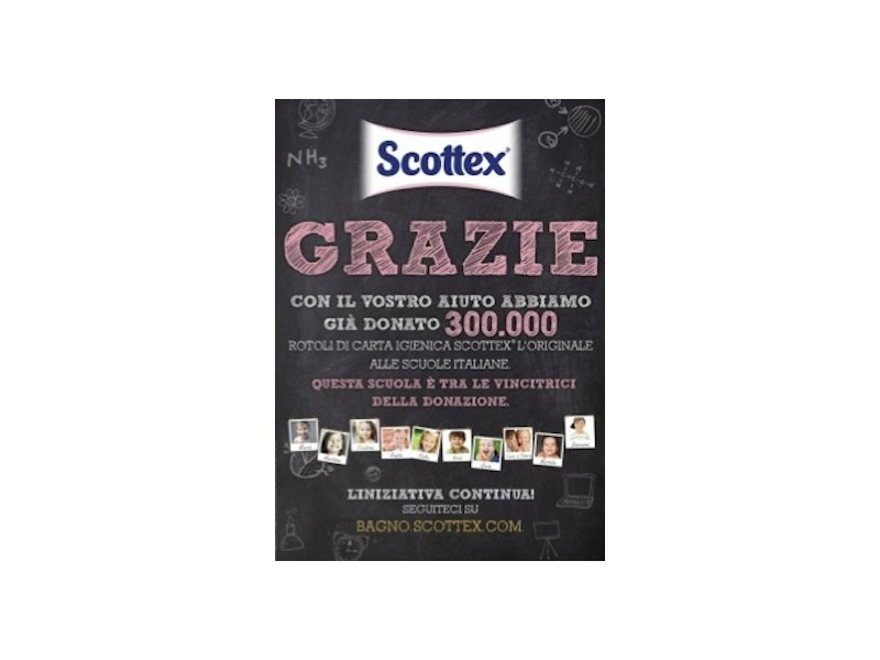 Scottex prosegue la sua attività di school charity Scottex prosegue la sua attività di school charity