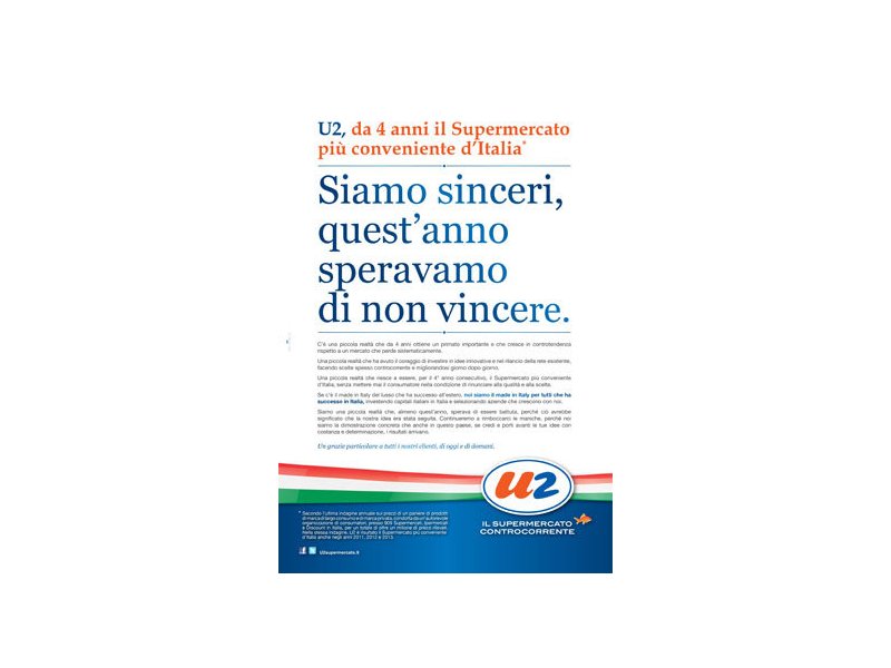 U2 supermercato torna in comunicazione