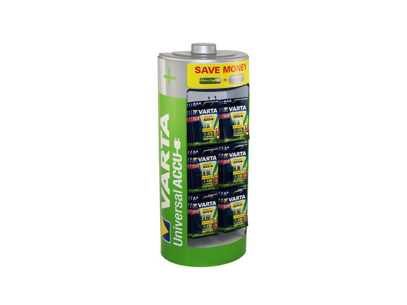 Varta: premiato l’espositore a forma di batteria Varta: premiato l’espositore a forma di batteria
