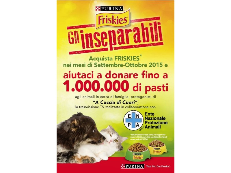 Arriva il food raising per raccogliere 1 milione di pasti per i pet dei rifugi Enpa