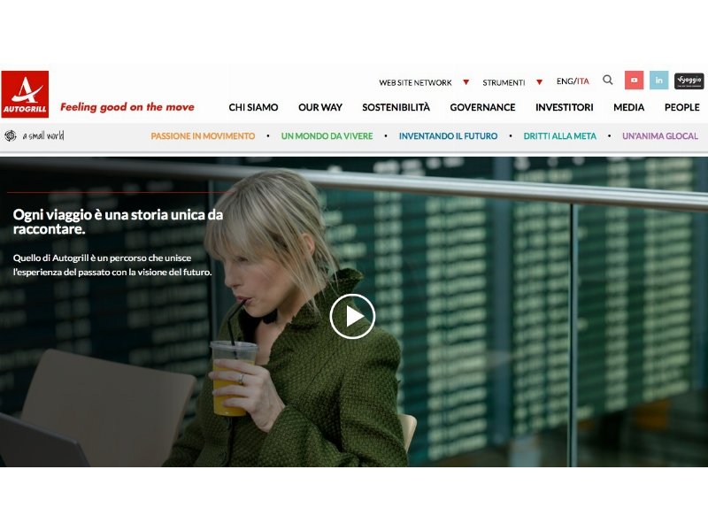 Autogrill presenta il nuovo sito web corporate