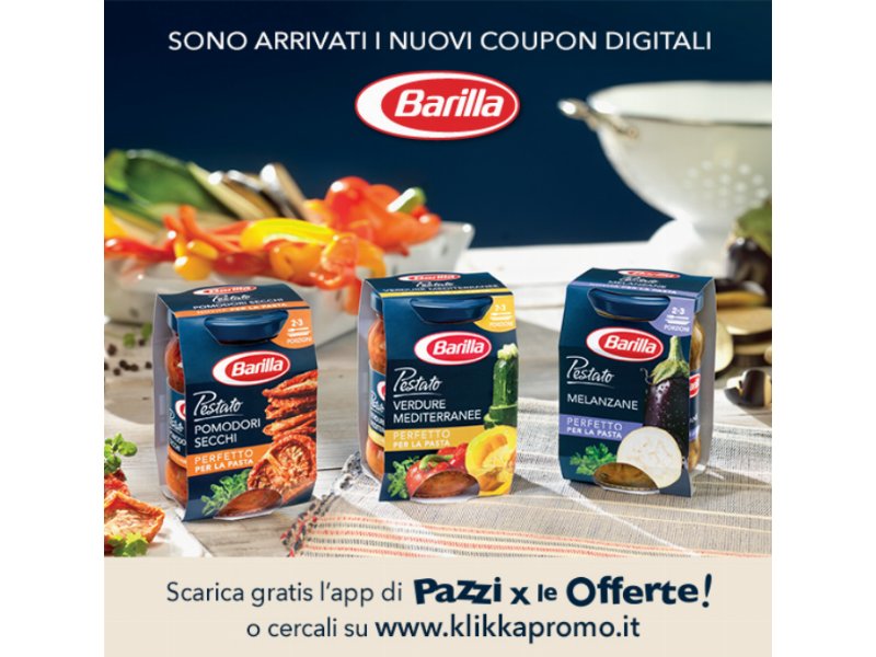 Barilla: al via il couponing digitale per i pestati con Klikkapromo