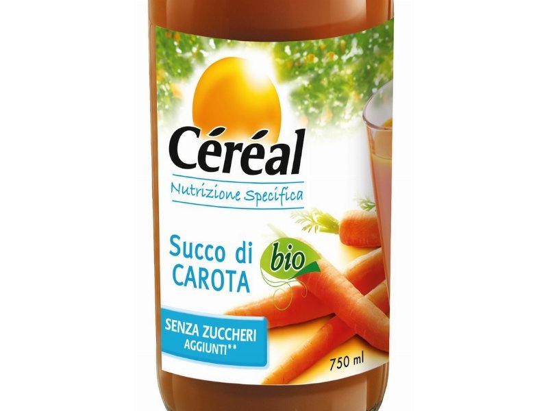 Céréal lancia il Succo di Carote Bio