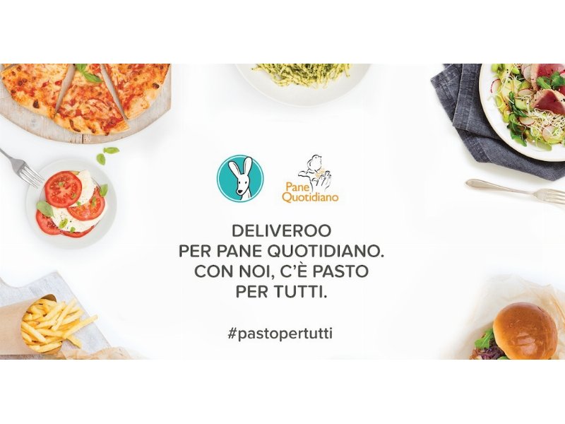 Deliveroo a sostegno dell'associazione Pane Quotidiano per il Natale 2015 Deliveroo a sostegno dell'associazione Pane Quotidiano per il Natale 2015