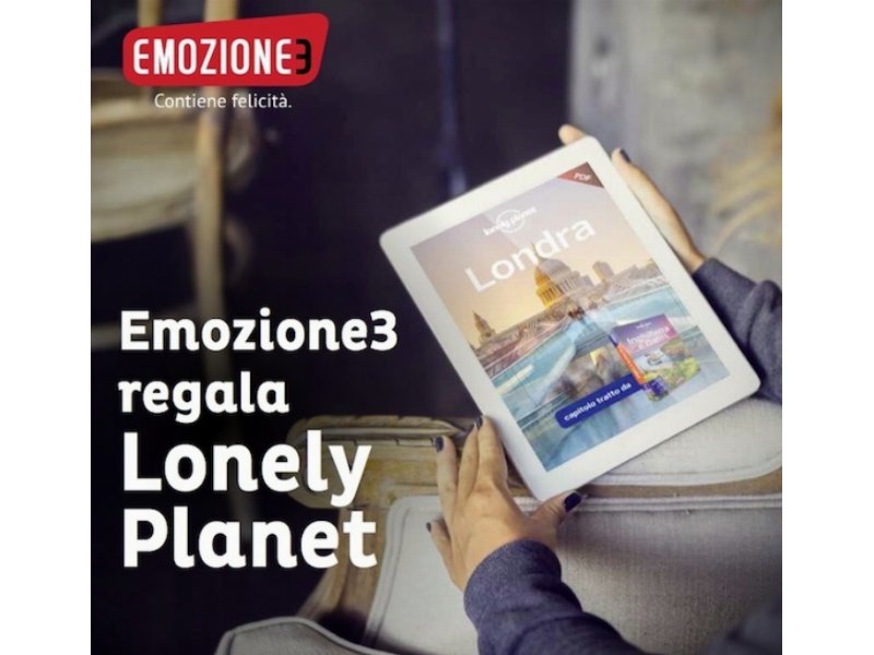 Emozione3 annuncia la partnership con Lonely Planet