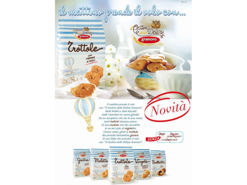 GRANORO LANCIA LA NUOVA LINEA DI BISCOTTI