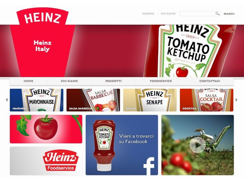 Heinz italia presenta il nuovo sito web