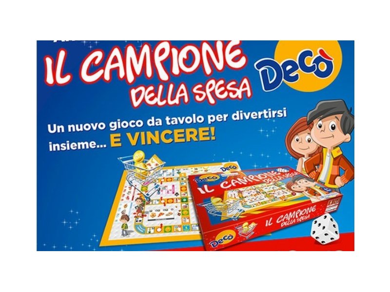 I supermercati Decò creano un gioco di società che insegna a fare la spesa