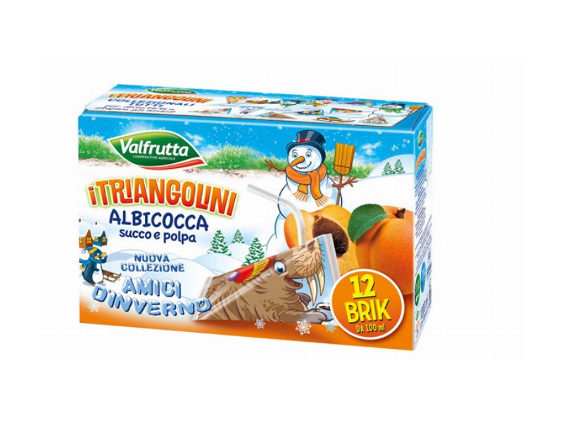 I Triangolini Valfrutta tornano con la nuova collezione “Amici d’Inverno”