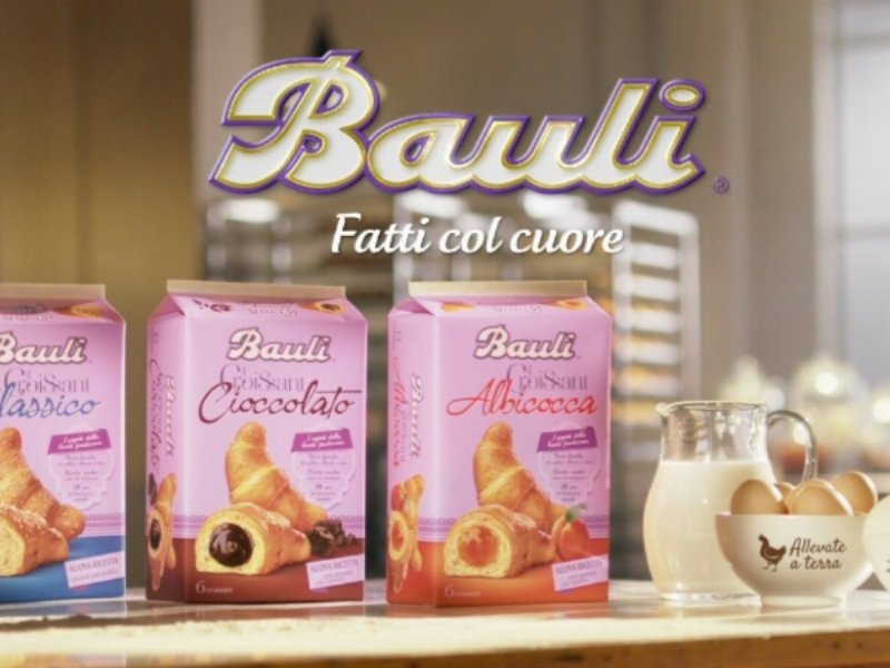 Il croissant Bauli on air in tv