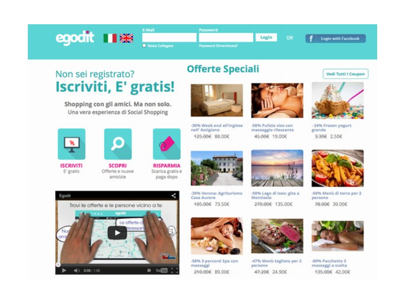 In arrivo Egodit, nuovo portale di Social Couponing