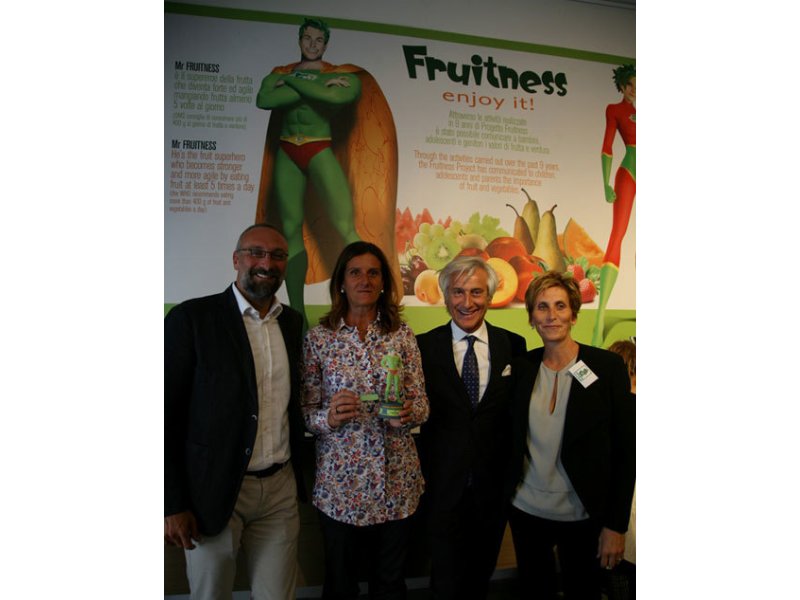 La campionessa Mara Fulin  premiata con  SUPERFRUITNESS  tra i frutteti virtuali di Salvi. 