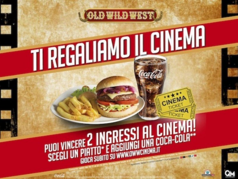 Old Wild West e Coca Cola regalano il cinema