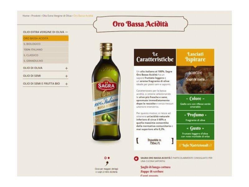 Olio Sagra presenta il sito riammodernato