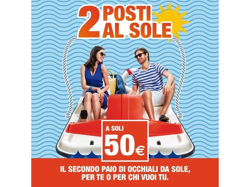 Ottica Avanzi e Solaris lanciano la promozione “Due posti al sole”