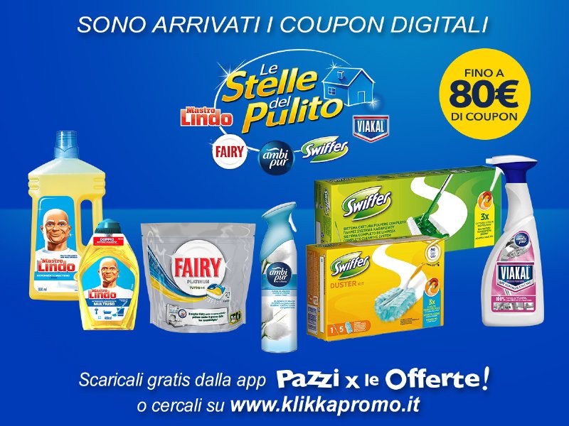 P&G sceglie il couponing digitale di Klikapromo-Pazzi per le Offerte P&G sceglie il couponing digitale di Klikapromo-Pazzi per le Offerte