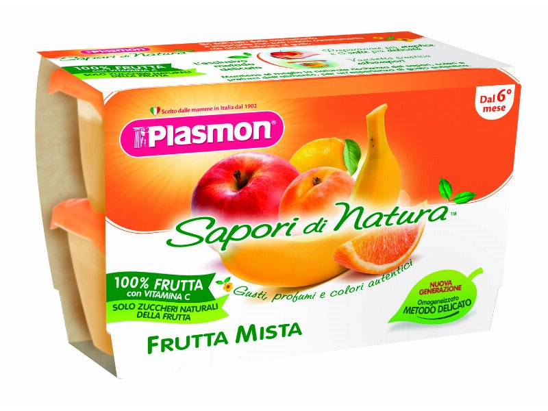 Plasmon presenta gli omogeneizzati Sapori di Natura senza zuccheri aggiunti