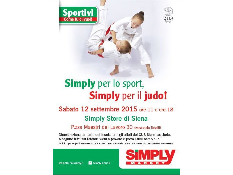 Simply sostiene lo sport e dedica una giornata al judo