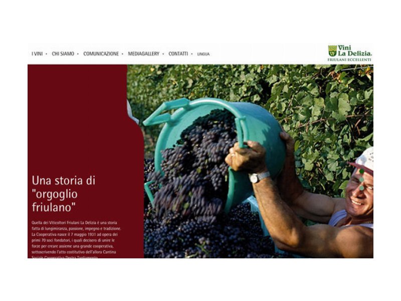 Una finestra sul territorio friulano: ecco il nuovo sito web della Cantina Vini La Delizia