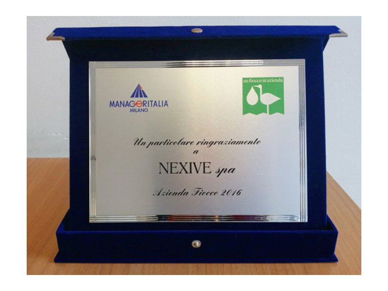 A Nexive il premio di “azienda fiocco 2016”