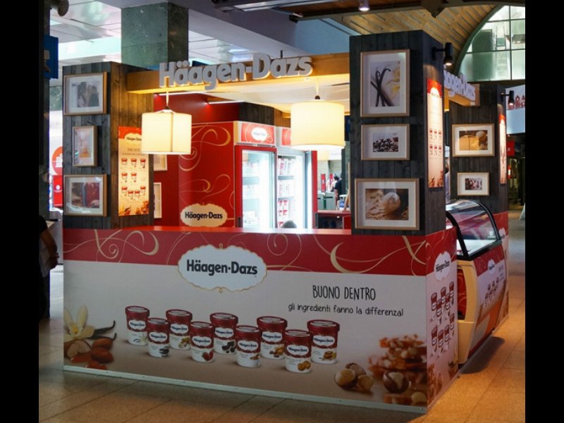 Apre il primo temporary store Haagen Dazs in Italia