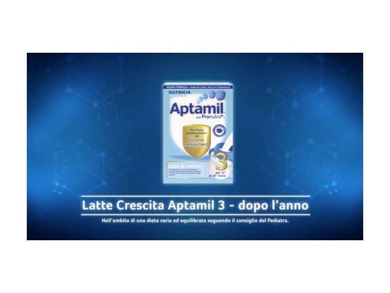 Aptamil 3 latte di crescita, on air la nuova campagna