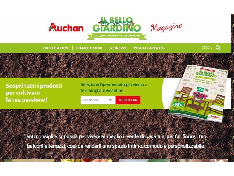 Auchan avvia l’operazione “Il Bello del Giardino”