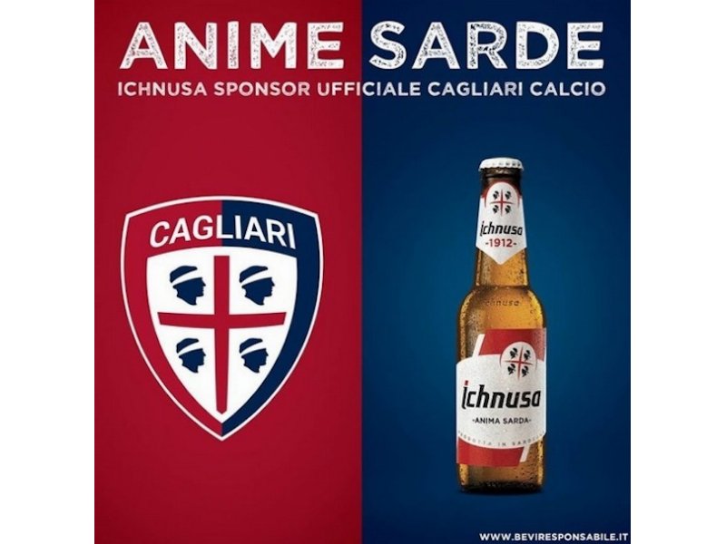 Birra Ichnusa tifa Cagliari