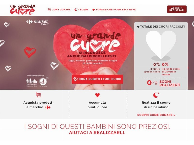 Carrefour e Fondazione Francesca Rava insieme per i bambini nelle case famiglia