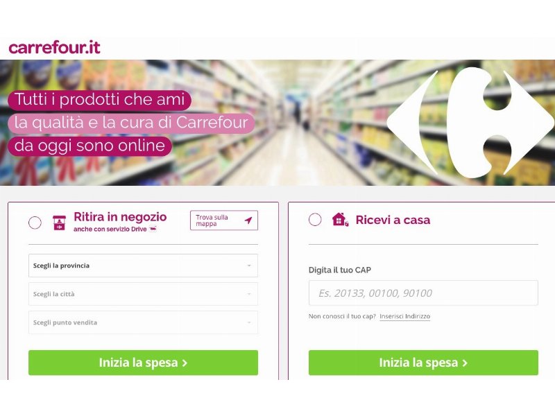 Carrefour Italia cambia volto al servizio di e-commerce