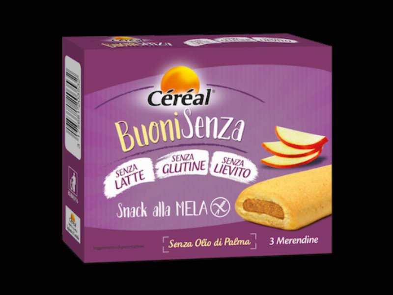 Céréal presenta i nuovi Snack alla mela BuoniSenza