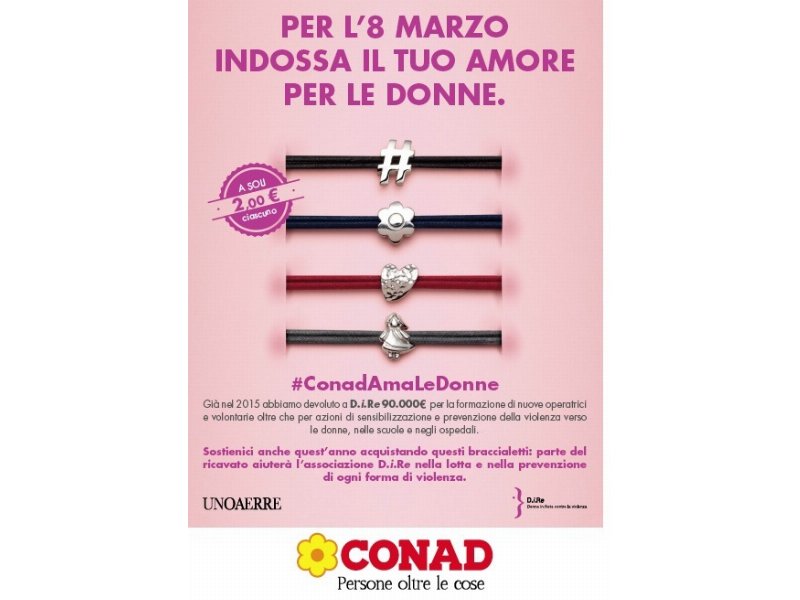 Conad porta avanti la battaglia contro la violenza alle donne