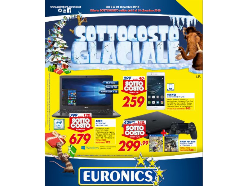 Da Euronics è in arrivo un “Sottocosto Glaciale”