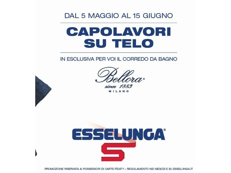 Esselunga lancia la promozione i “capolavori su telo”