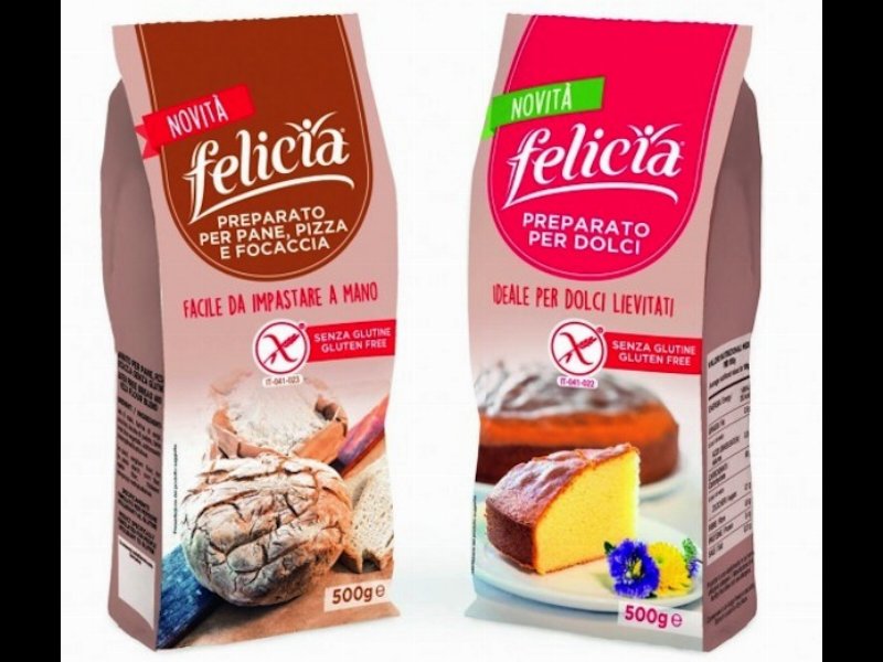 Felicia presenta due nuovi preparati gluten free per dolci e per pane, pizza e focaccia