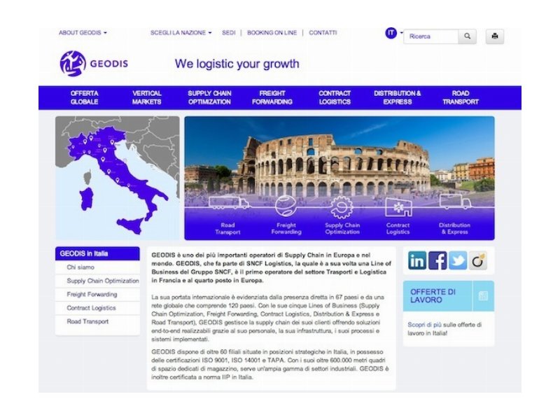  Geodis Italia rinnova il sito web