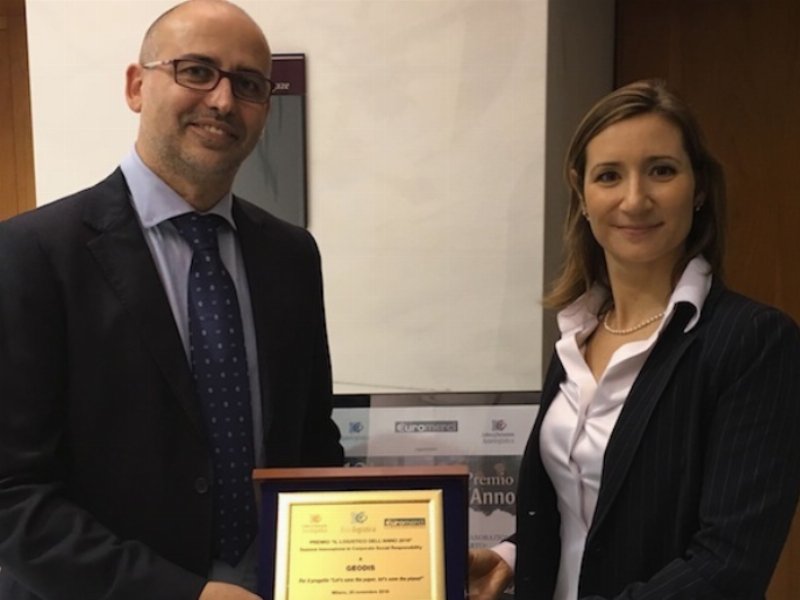 Geodis premiata con "Il Logistico dell'Anno" 2016